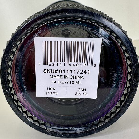 NEW Starbucks Venti Studded Iridescent Black Tumbler 24oz 2020 Unicorn Find RARE - Picture 3 of 6